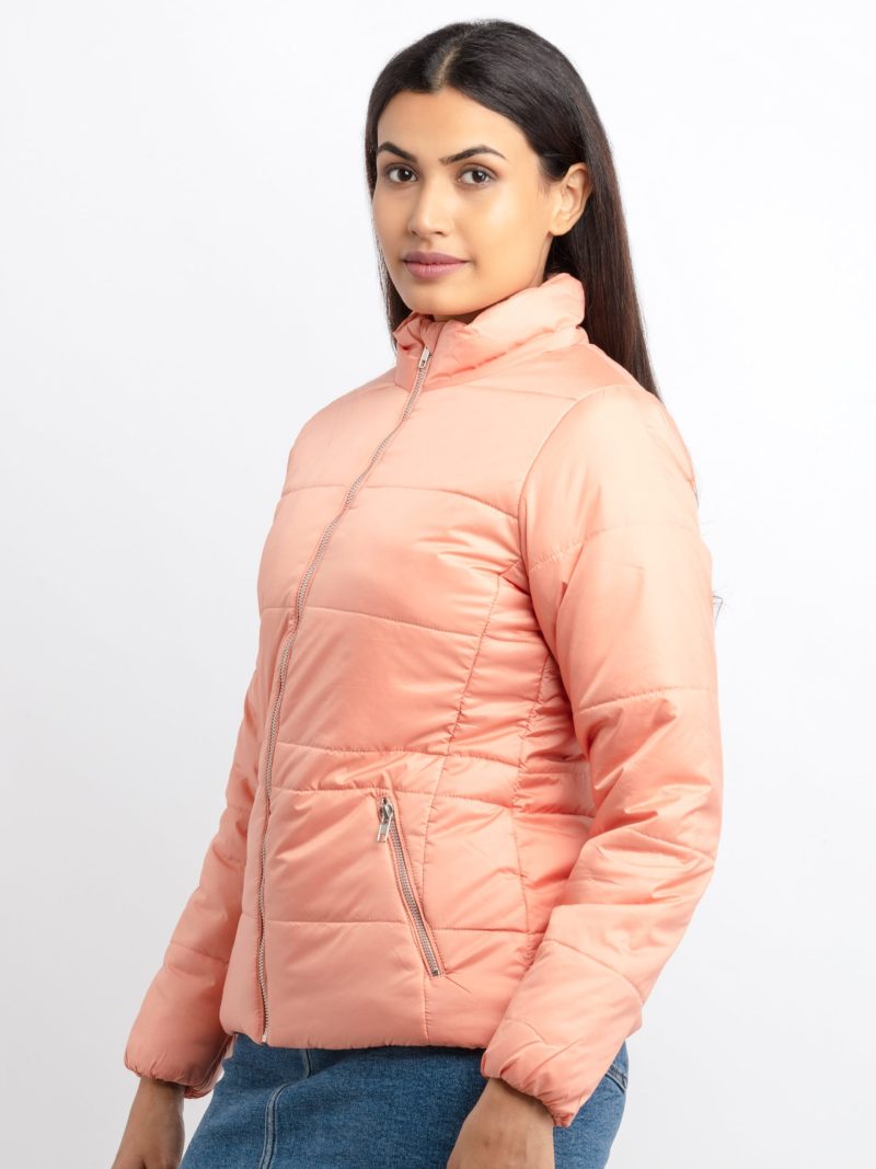 Status Quo Womens Quilted Collar Neck Jacket
