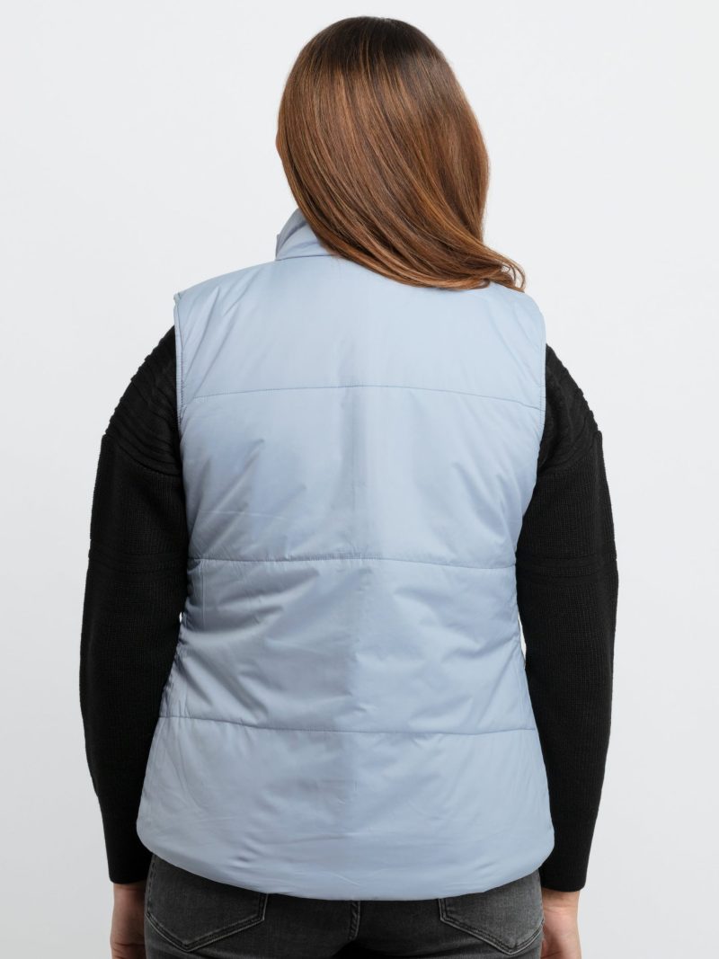 Status Quo Womens Quilted Reversible High Neck Sleeveless Jacket