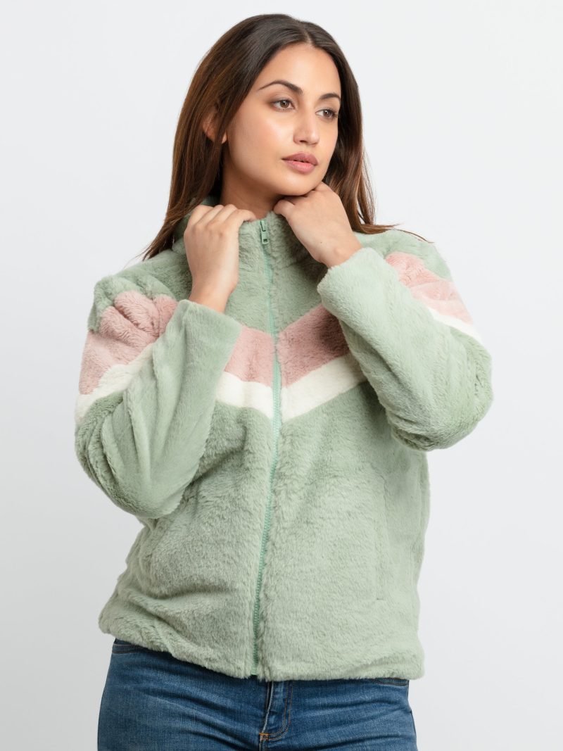 Status Quo Womens Mix & Match High Neck Jacket