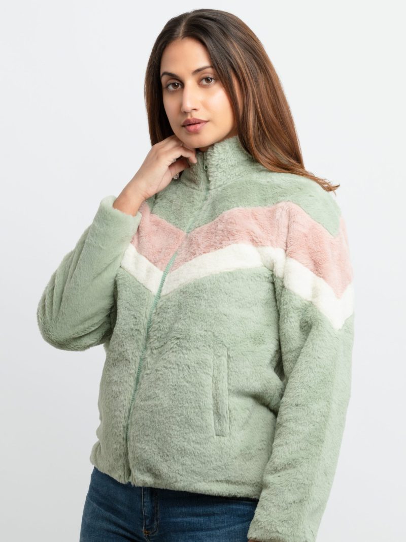 Status Quo Womens Mix & Match High Neck Jacket