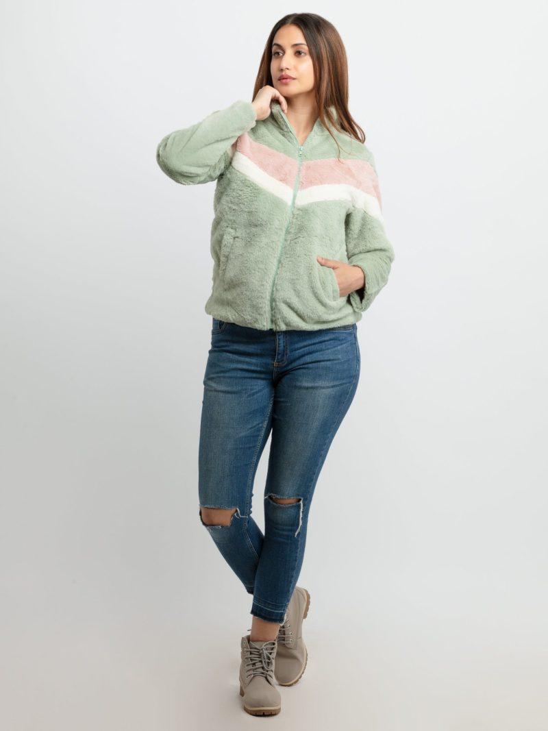 Status Quo Womens Mix & Match High Neck Jacket