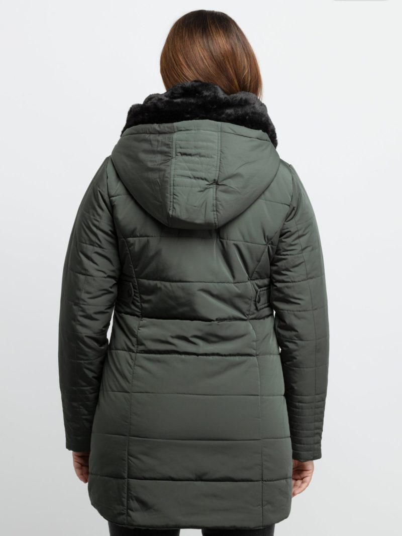 Status Quo Womens Quilted Hooded Jacket