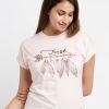 Womens Printed Round Neck T-Shirt