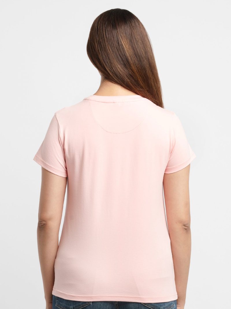 Womens Printed Round Neck T-Shirt