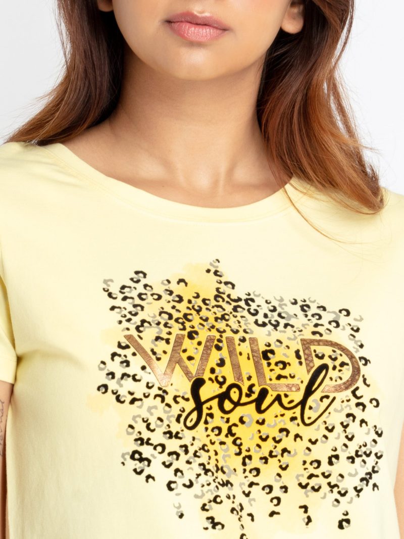 Status Quo Womens Printed Round Neck T-Shirt