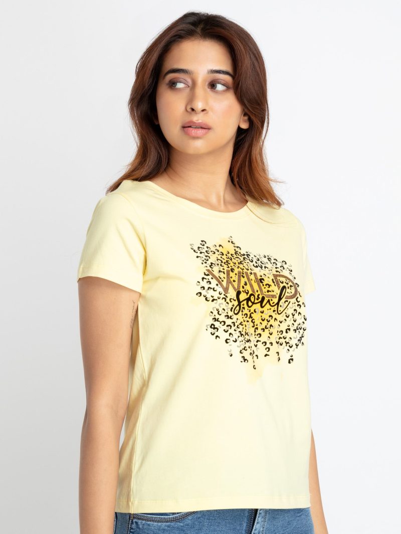 Status Quo Womens Printed Round Neck T-Shirt