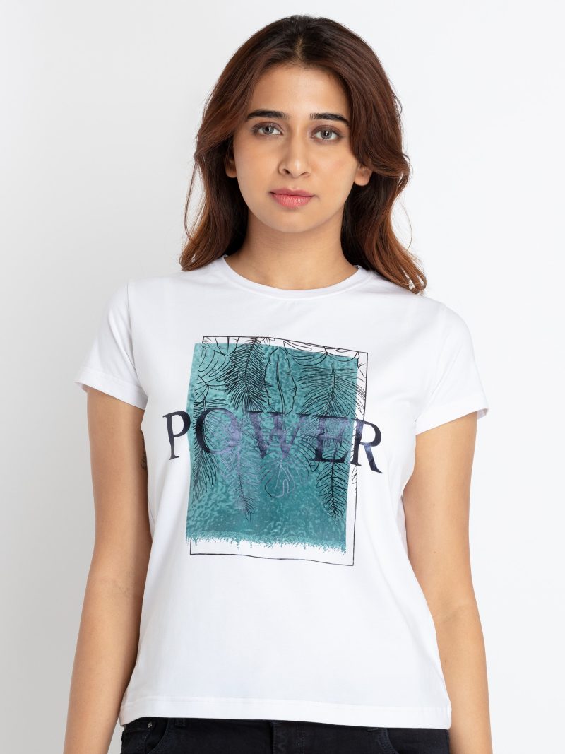 Status Quo Womens Printed Round Neck T-Shirt