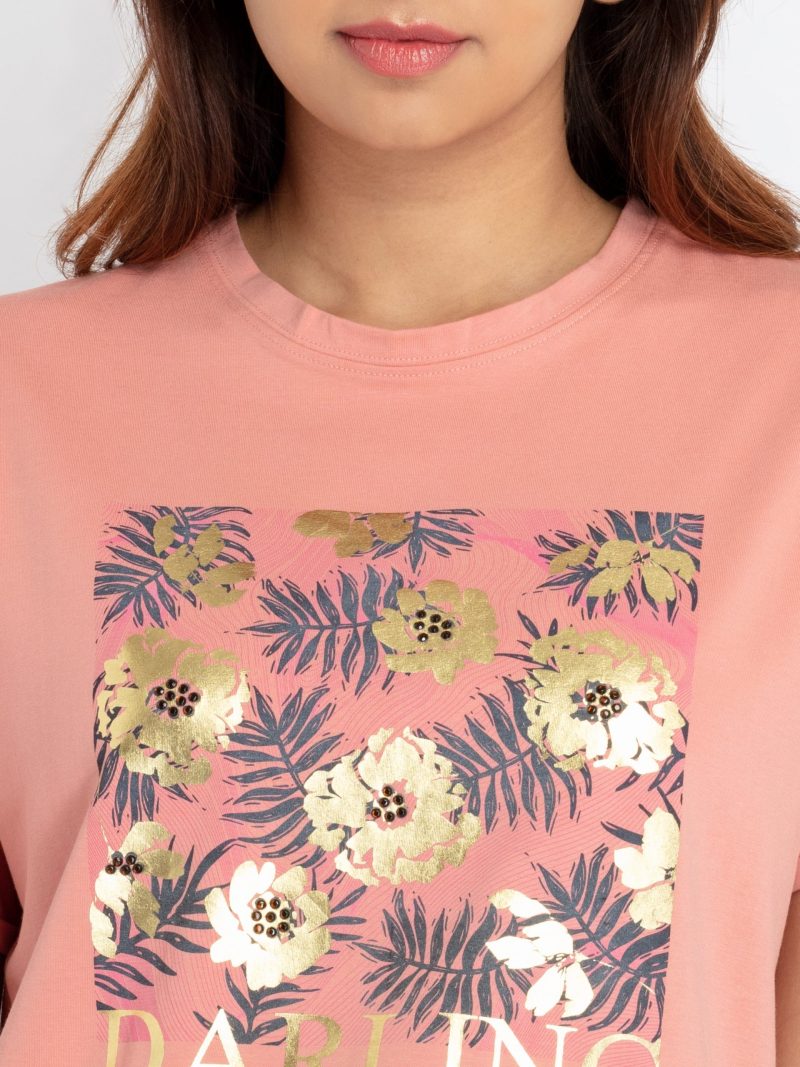 Status Quo Womens Printed Round Neck T-Shirt