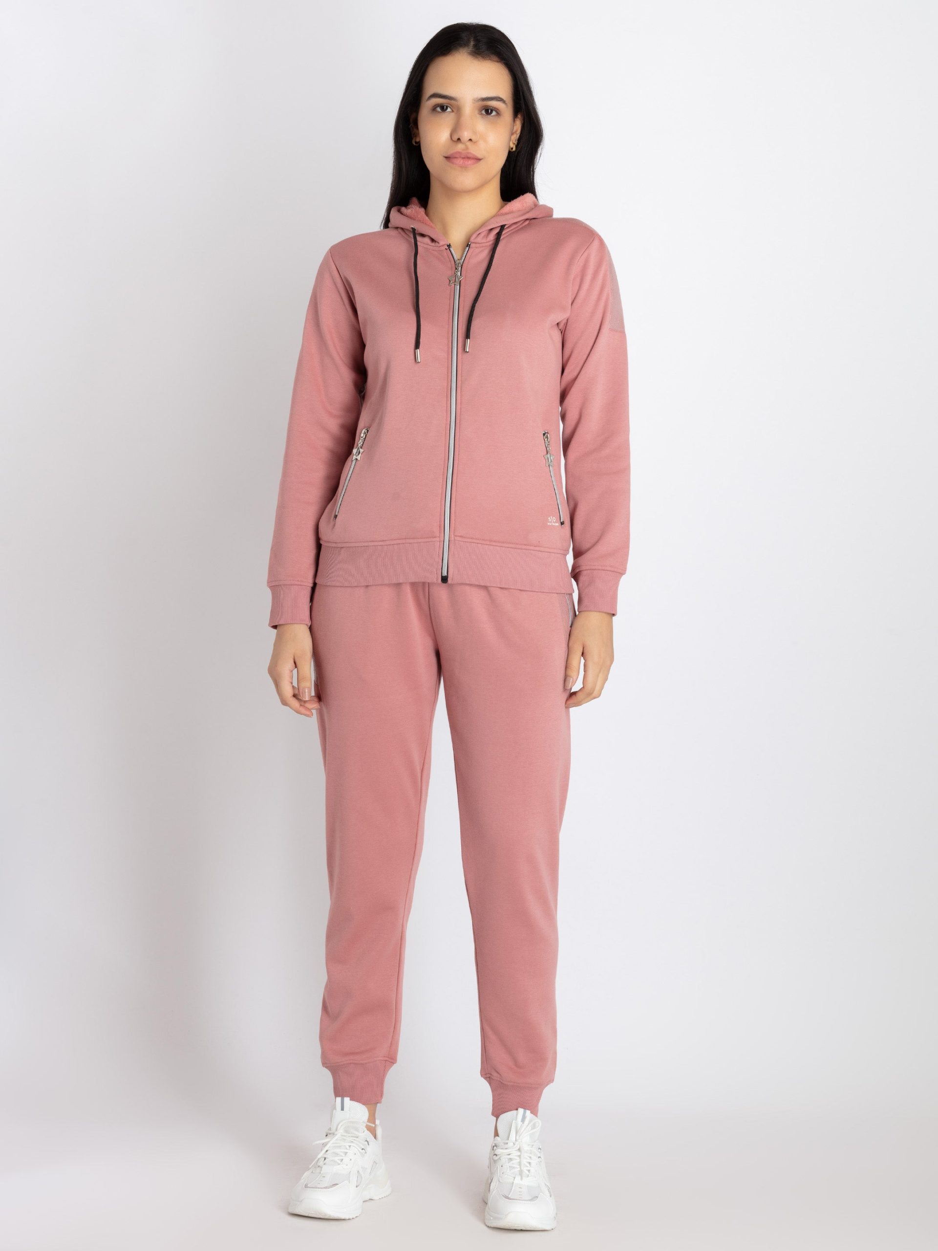 Status Quo Womens Solid Zipper Tracksuit