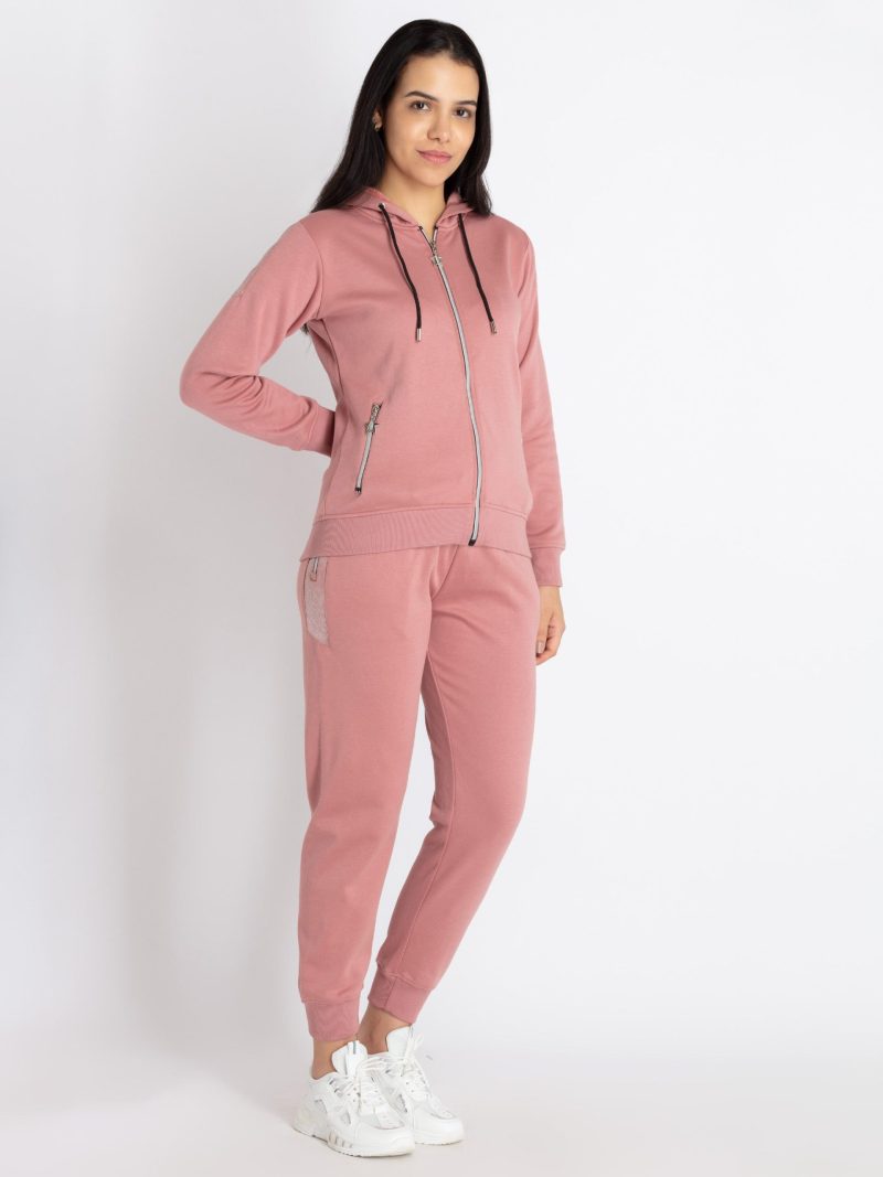 Status Quo Womens Solid Zipper Tracksuit