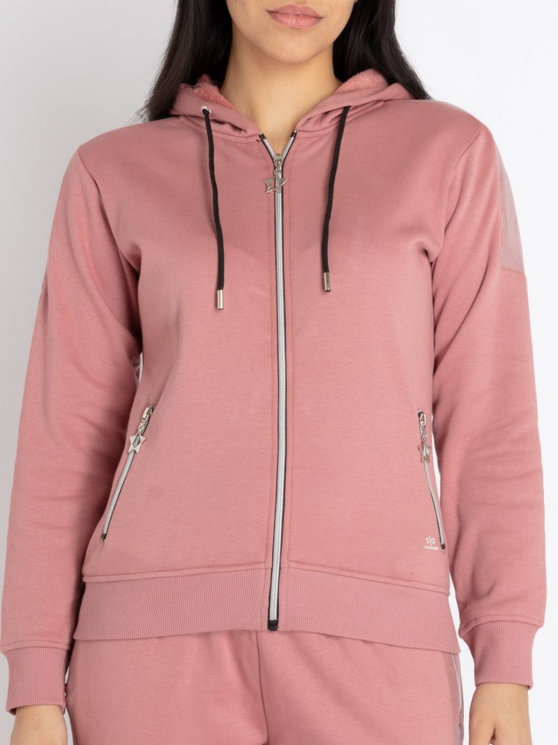 Status Quo Womens Solid Zipper Tracksuit