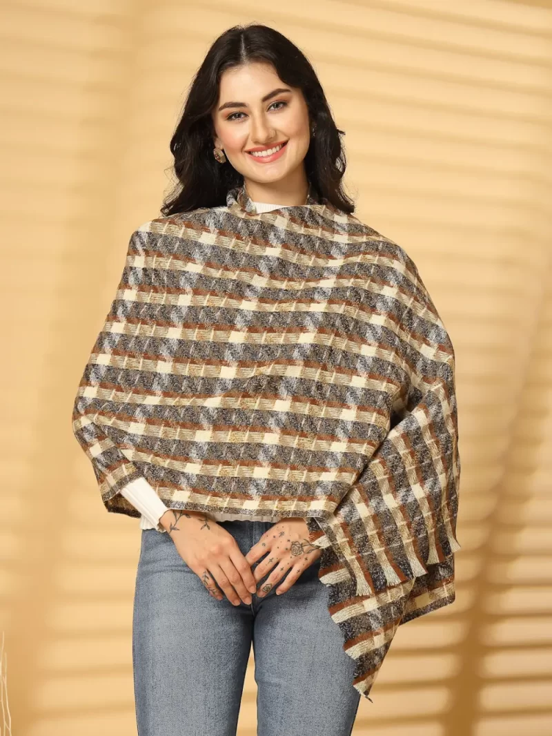 Women Checked Stole