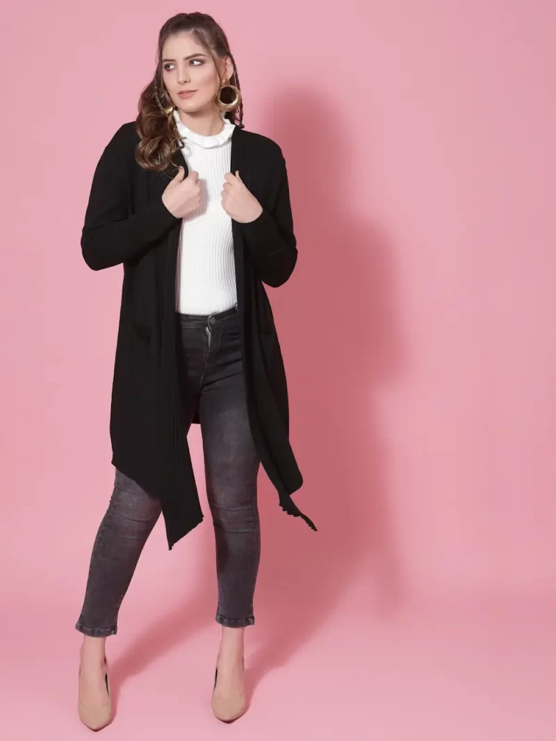 Long Sleeves Open Front Shrug