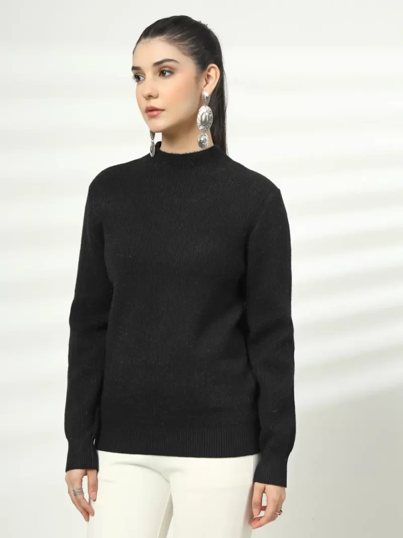 Women High Neck Long Sleeves Top