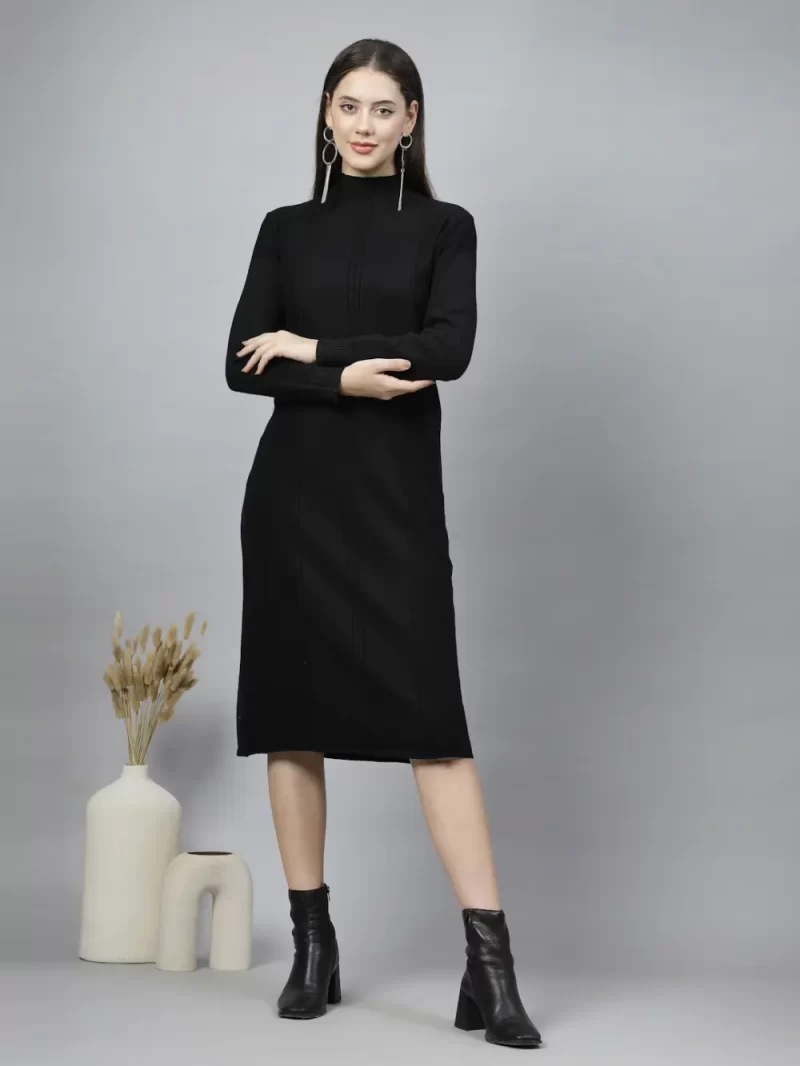 Drop-Waist Midi Dress