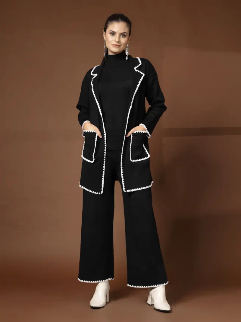 Luxe Winter Coord Set - Set Of Top And Pants