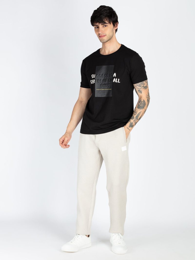 Status Quo Mens Solid Regular Fit Trackpant