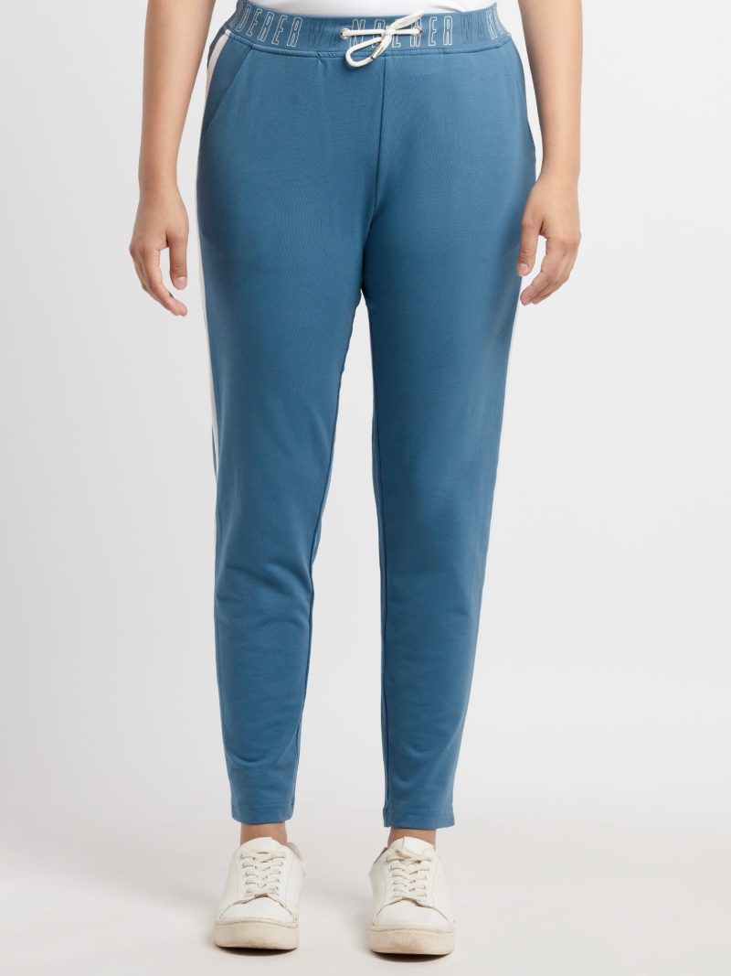Womens Solid Regular Fit Trackpant