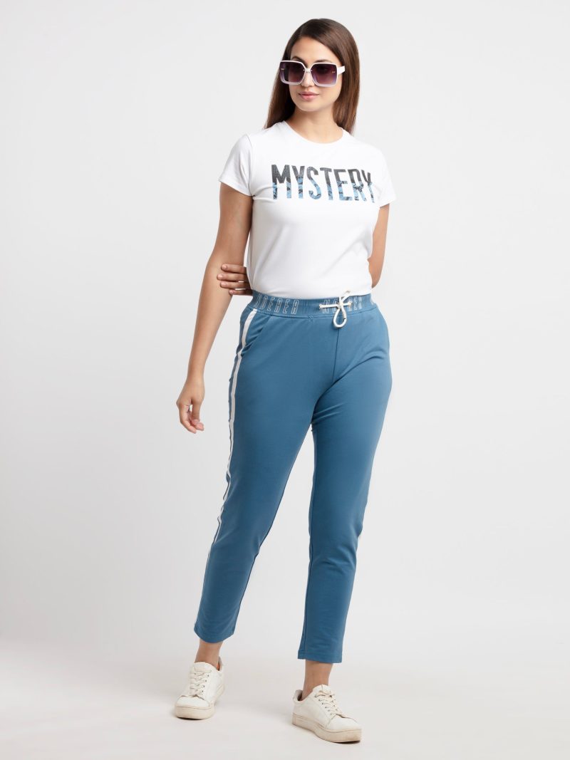 Womens Solid Regular Fit Trackpant