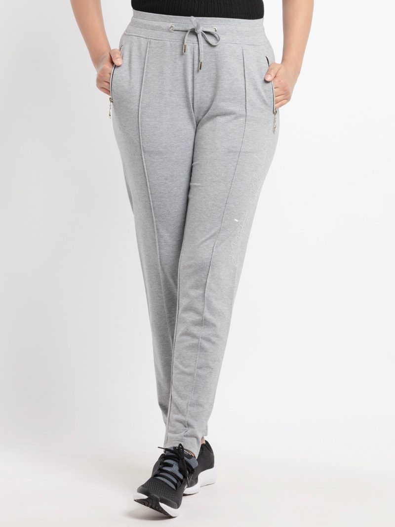 Womens Solid High Neck Tracksuit