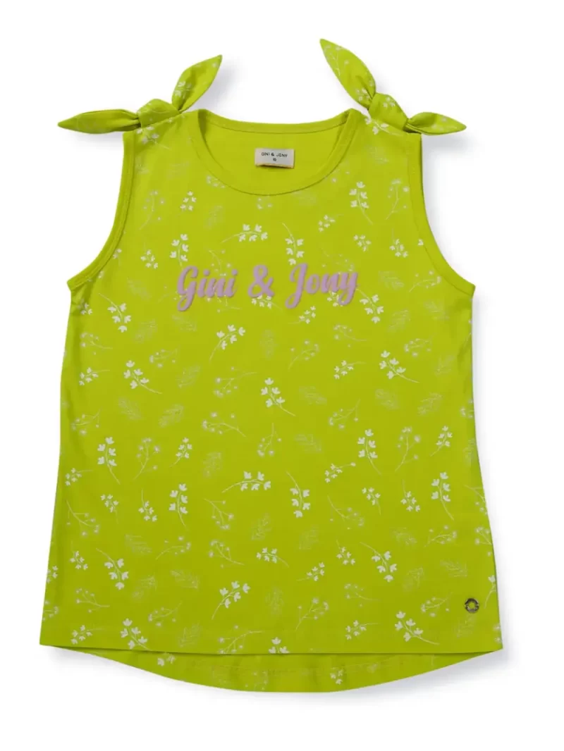 Gini And Jony Boys Off White Abstract Cotton T-Shirt Full Sleeves 5-6Y
