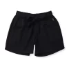 Gini & Jony Girls Black Solid Cotton Shorts Elasticated