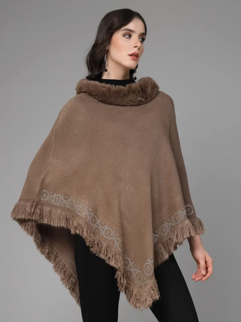 Turtle Neck Longline Poncho