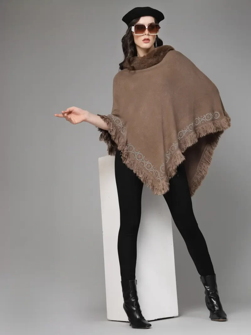 Turtle Neck Longline Poncho