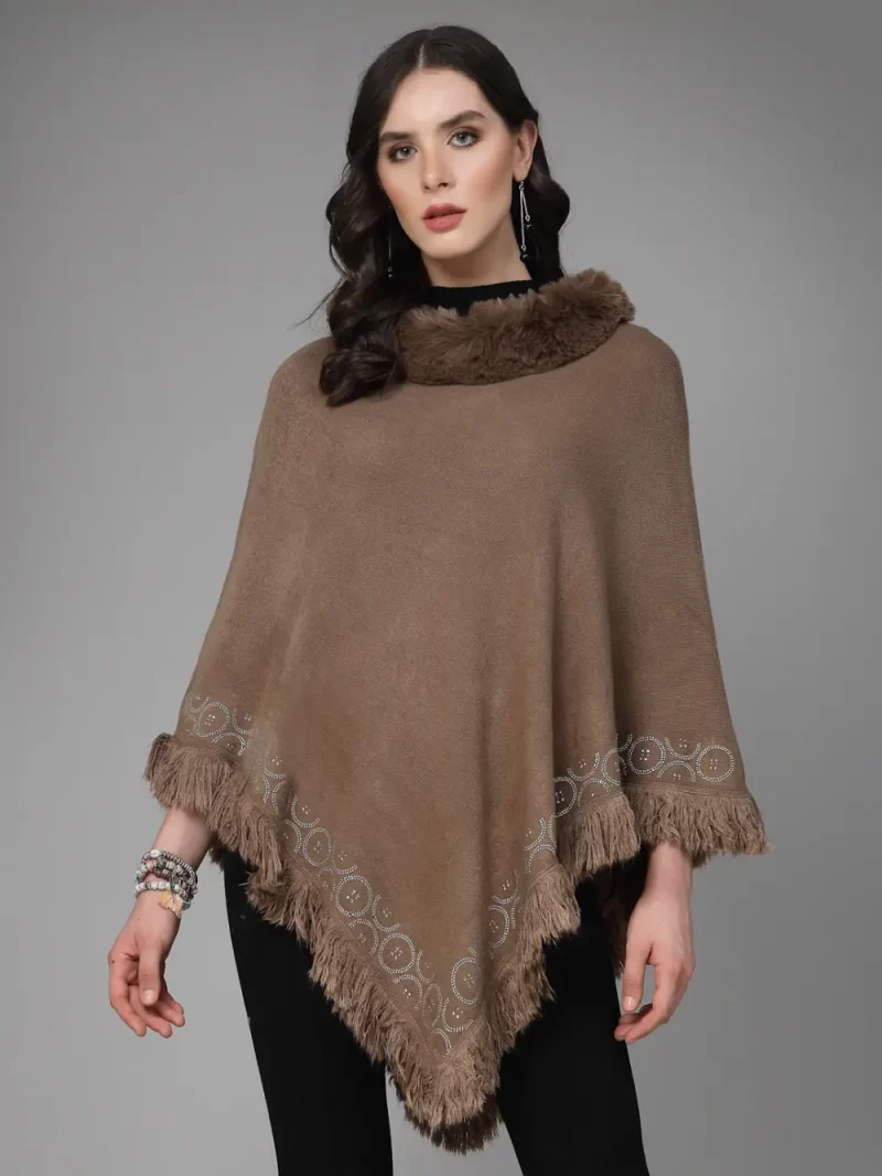 Turtle Neck Longline Poncho