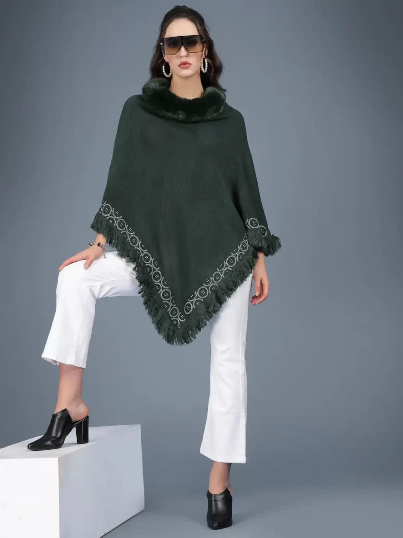 Turtle Neck Longline Poncho