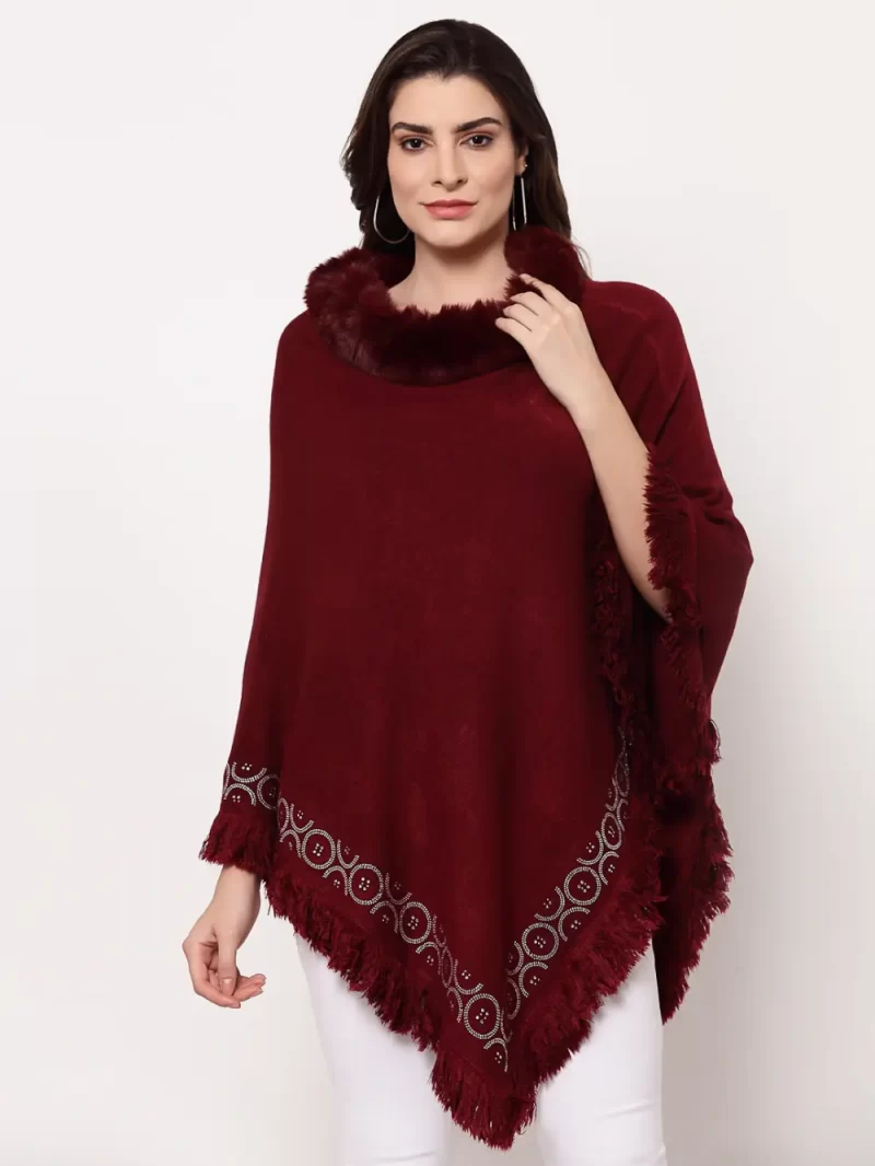 Turtle Neck Longline Poncho