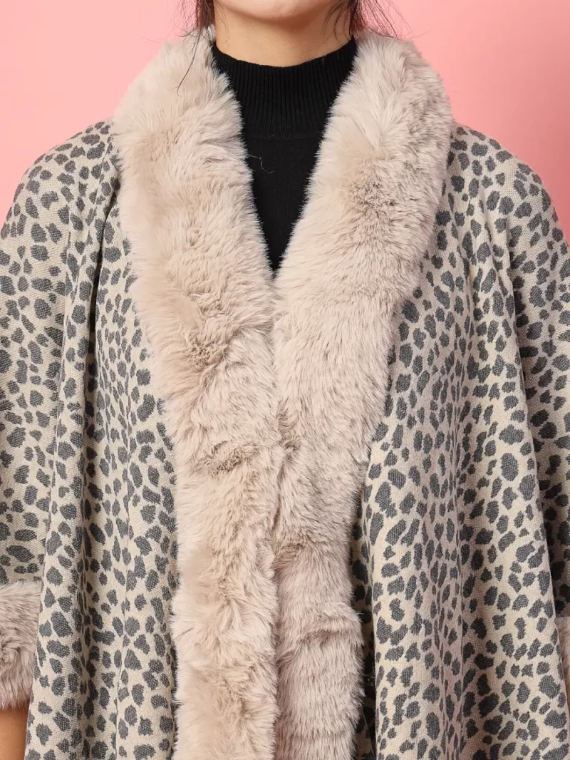 Women Animal Printed Poncho