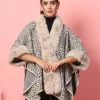 Women Animal Printed Poncho