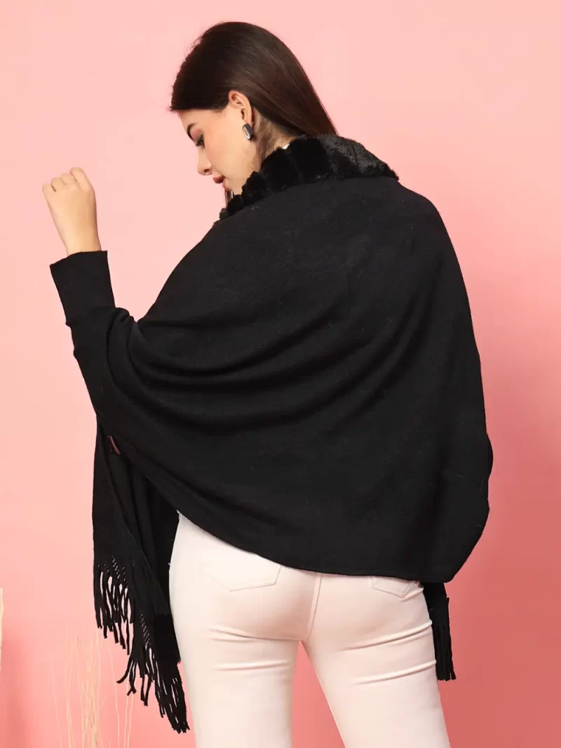 Women V-Neck Poncho