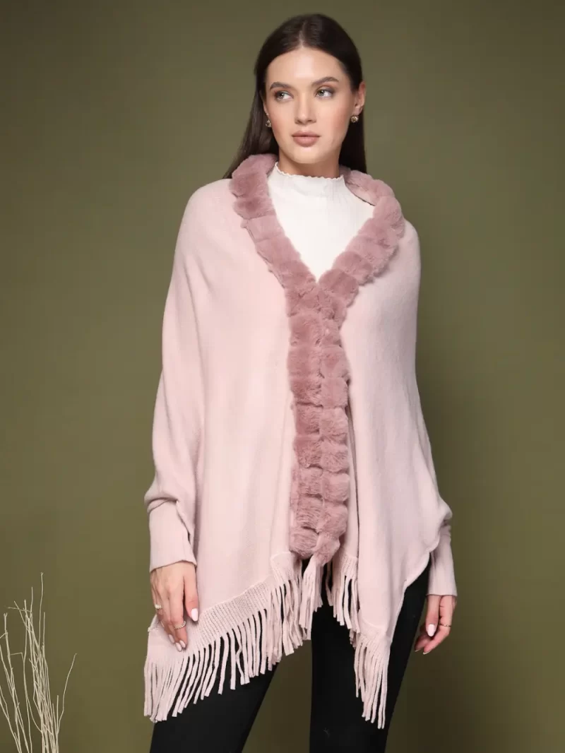 Women V-Neck Poncho