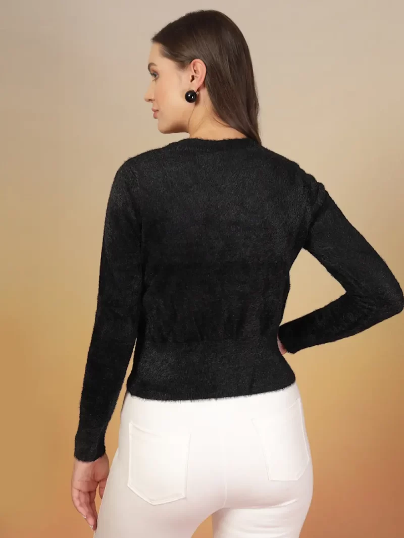 Round Neck Embellished Pullover