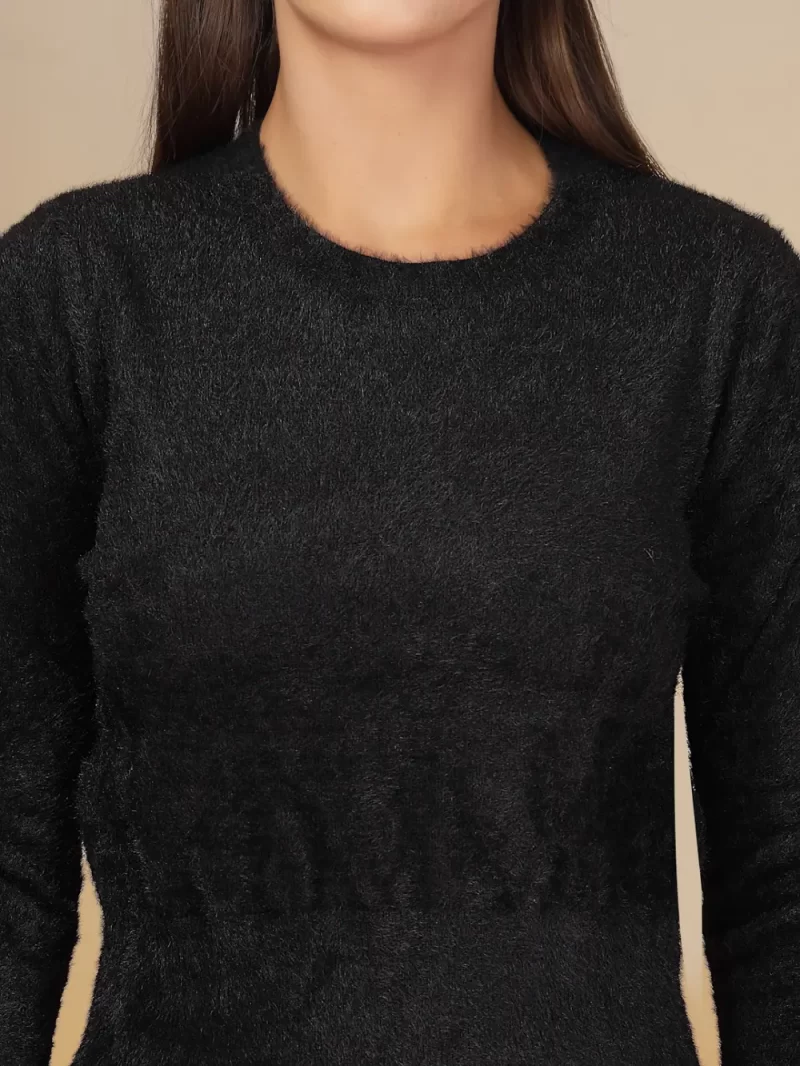 Round Neck Embellished Pullover