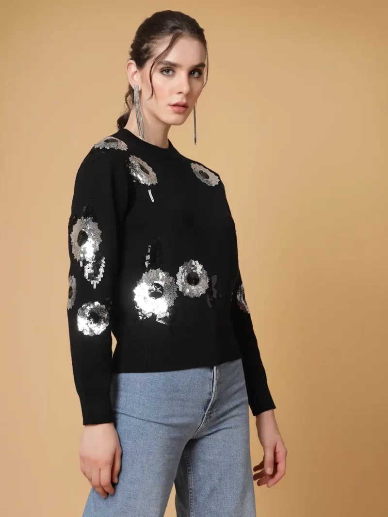Sweater With Embellished Detail