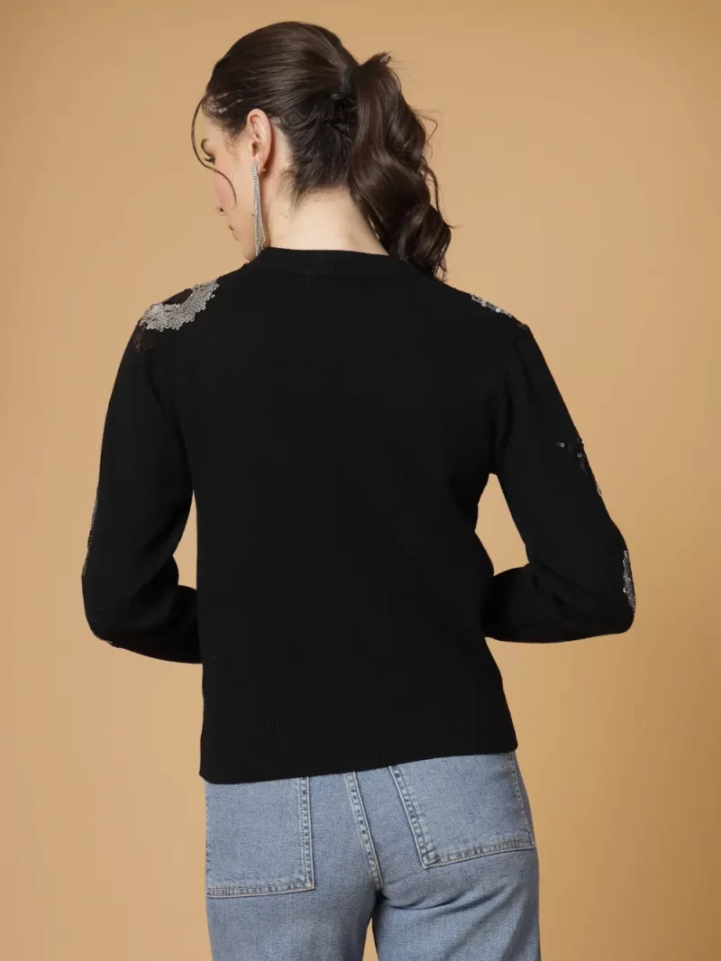 Sweater With Embellished Detail