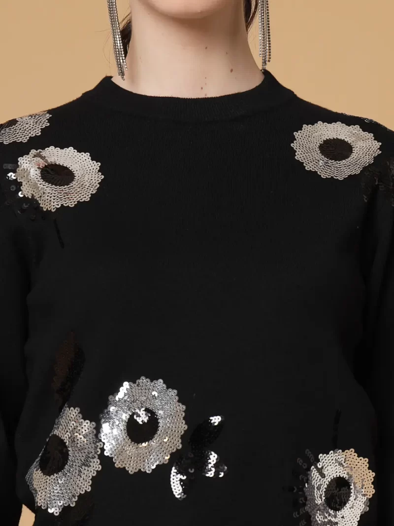 Sweater With Embellished Detail