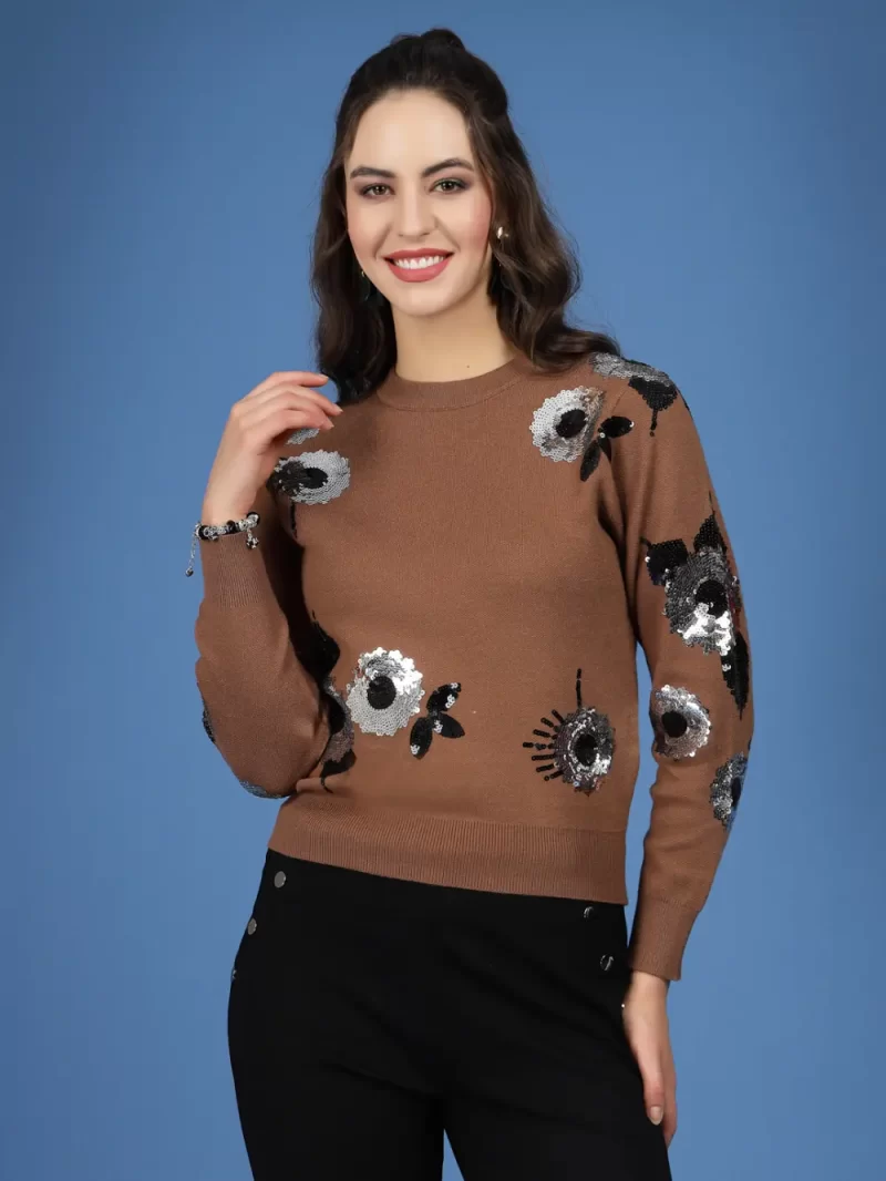 Sweater With Embellished Detail