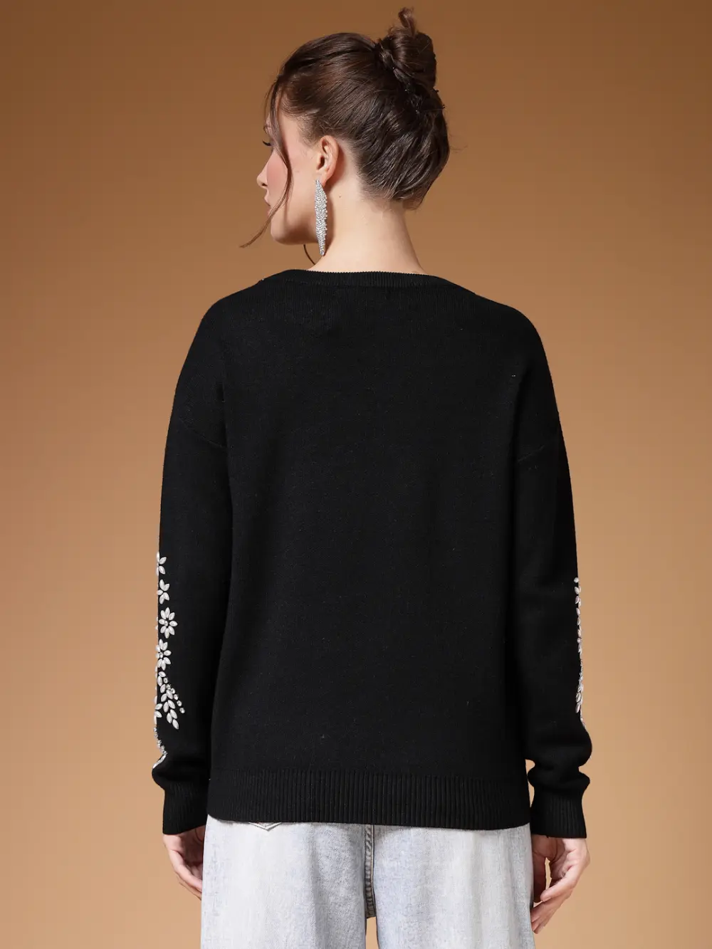 Floral Embellished Sweaters