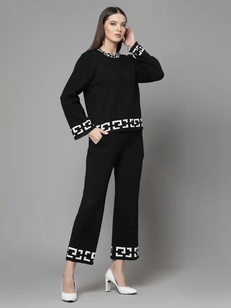 Long Sleeves Sweater With Palazzos