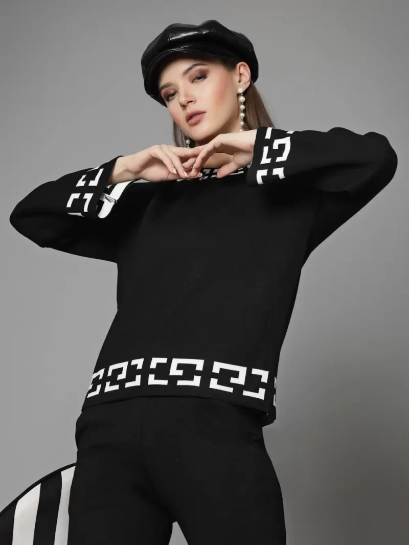 Long Sleeves Sweater With Palazzos