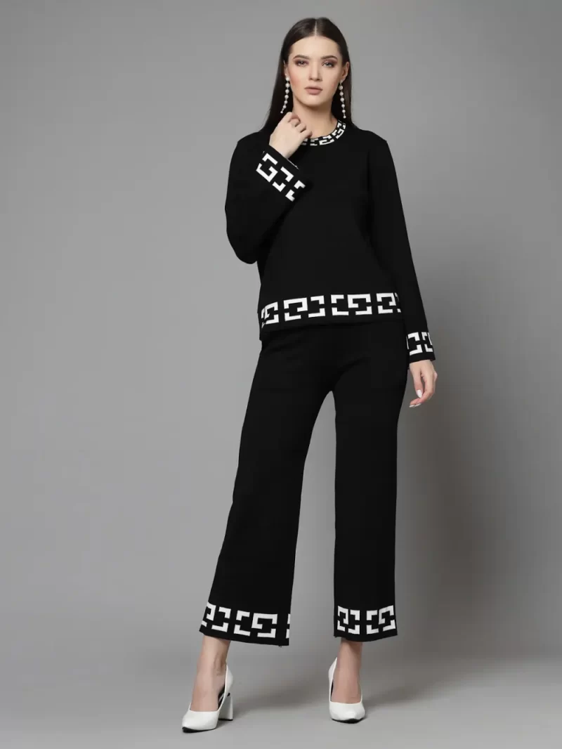 Long Sleeves Sweater With Palazzos
