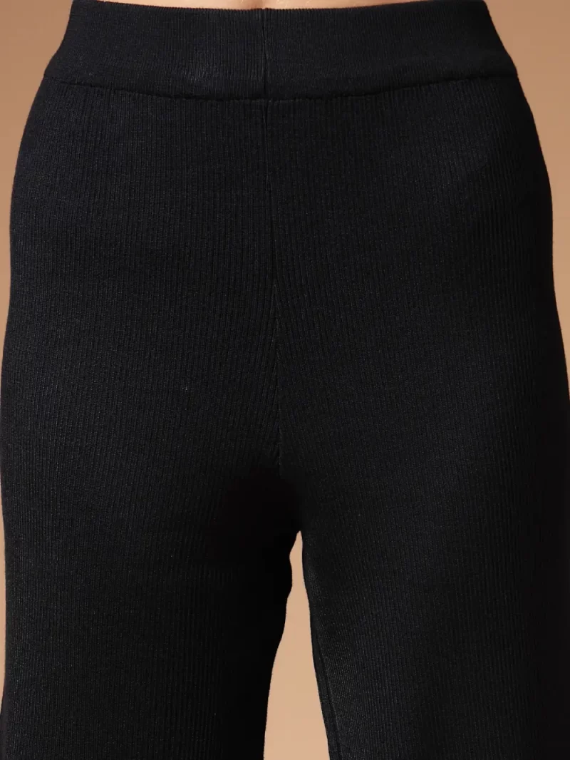 Self Design Shoulder Straps Top With Palazzo & Long Shrug