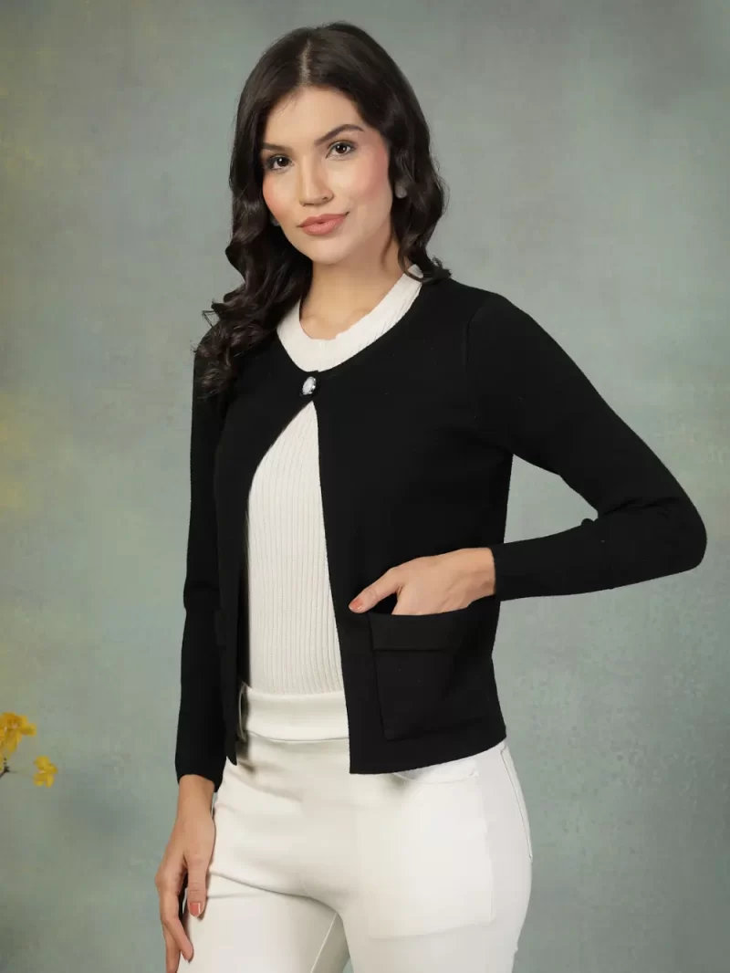 Long Sleeves Open Front Shrug