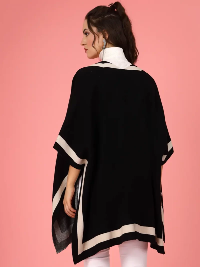 Shawl Collar Poncho