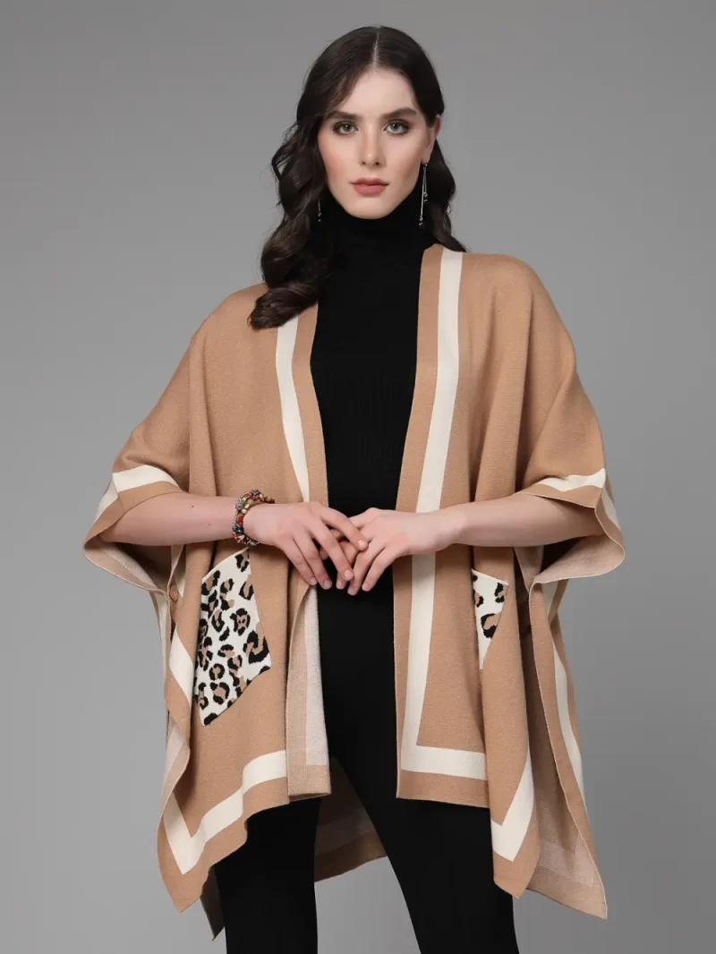 Shawl Collar Poncho