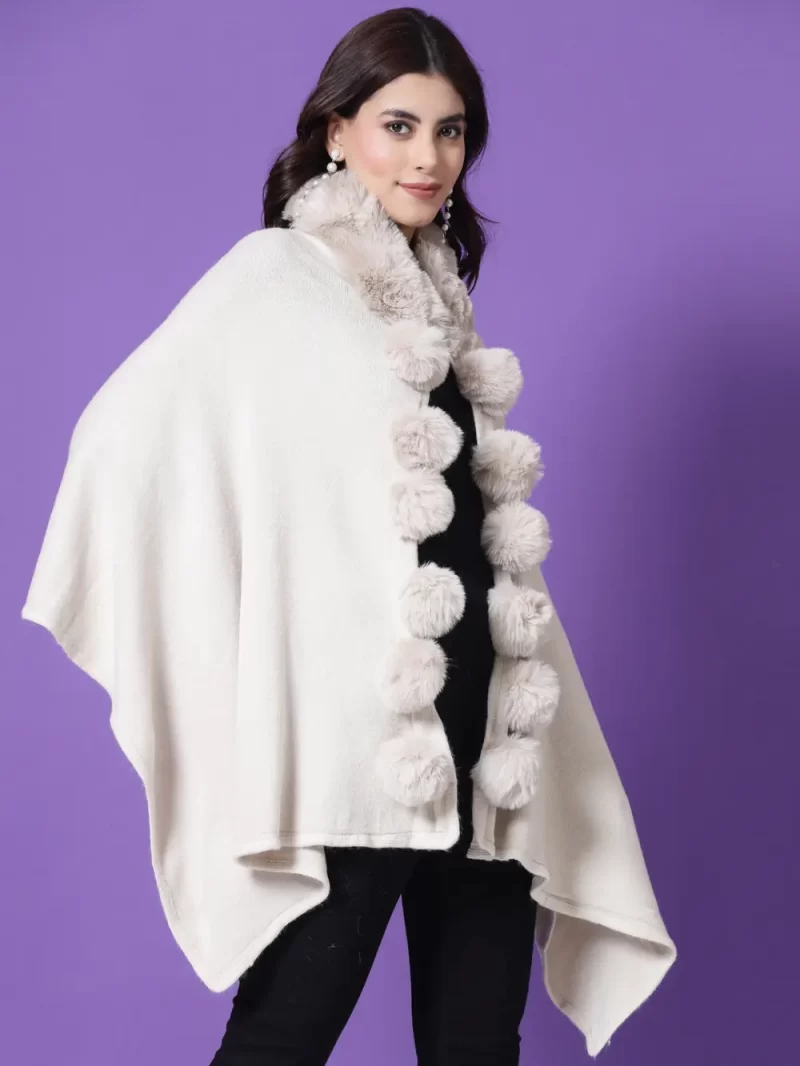 V-Neck Longline Poncho